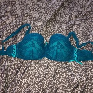 Blue Lace Bra